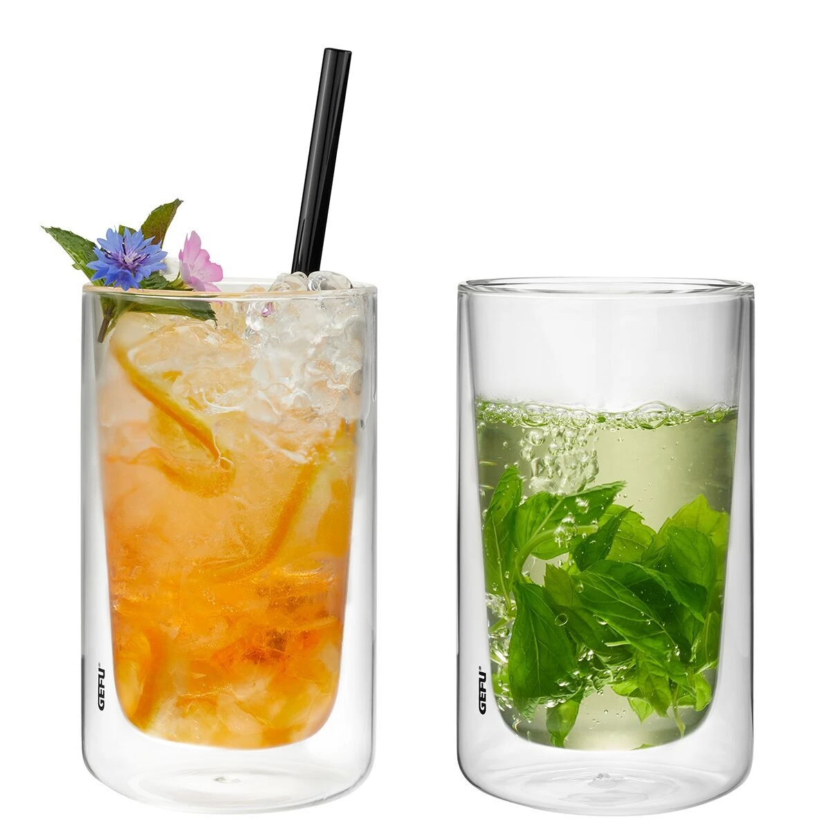 GEFU Сет от 2 двустенни стъклени чаши “MIRA“ – 350 мл.