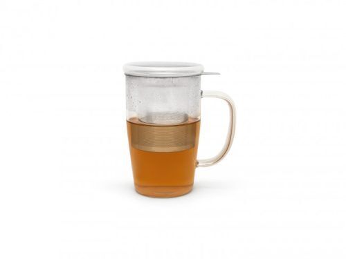 <p><strong>BREDEMEIJER Стъклена чаша за чай с филтър и капак “Veneto“ - 530 мл.</strong><br /><strong>• Размери:</strong><span> 9 х 13 х 14,5 см </span><br /><strong>• Цвят: </strong>прозрачен<br /><strong>• Със стоманен перфориран филтър за чай</strong><br /><span>• </span><strong>Вместимост:</strong><span> 530 мл</span><br /><strong>• Материали: </strong><span>боросиликатно стъкло</span><br /><span>• </span><strong>Тегло: </strong><span>0,280 кг</span><br /><span>•</span><strong> Бранд: BREDEMEIJER</strong><br /><strong>Производител: Bredemeijer Group / Нидерландия </strong></p>
<p><span style="color: #ff0000;"><strong>ВНИМАНИЕ! Стъклената чаша НЕ Е подходяща за употреба върху котлон или друг източник на топлина!<br /></strong></span></p><br />Марка: Bredemaijer Group <br />Модел: BR 165019<br />Доставка: 2-4 работни дни<br />Гаранция: 2 години
