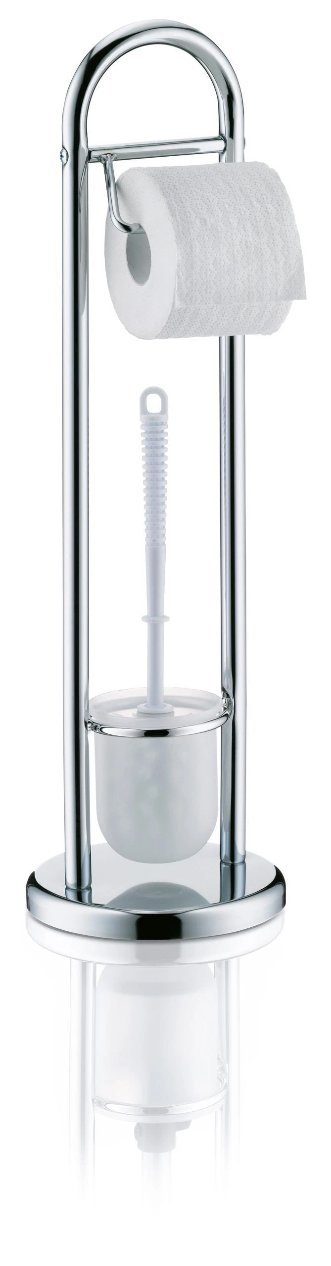 KELA Комплект стойка за тоалетна хартия и четка за тоалетна “Fabio“ – хромиран