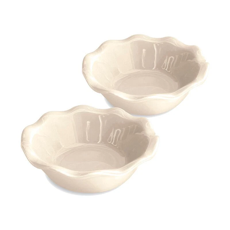 EMILE HENRY Комплект 2 броя малки форми за пай „2 MINI PIE DISH“ – цвят екрю