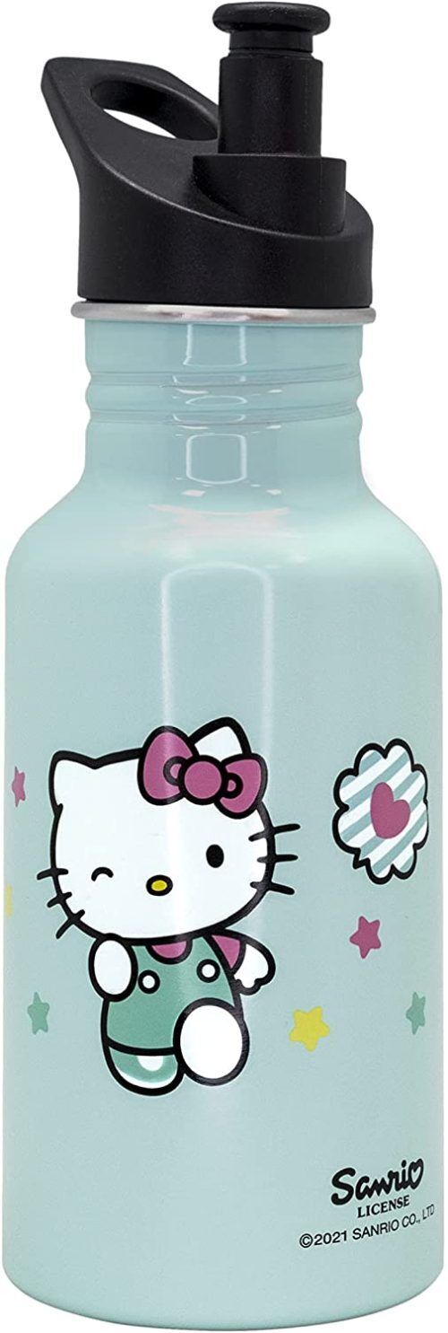 <p><strong>Nerthus Детска бутилка с дръжка и сламка “HELLO KITTY“ - 500 мл.</strong><br />Тегло: 0,158 кг.<br />Материал: алуминий, пластмаса, силикон<br />Капацитет: 0.500 л.<br />Дизайн: Hello Kitty<br />Производител: <strong>Vin Bouquet, Испания</strong></p><br />Марка: Vin Bouquet <br />Модел: VB FIH 844<br />Доставка: 2-4 работни дни<br />Гаранция: 2 години