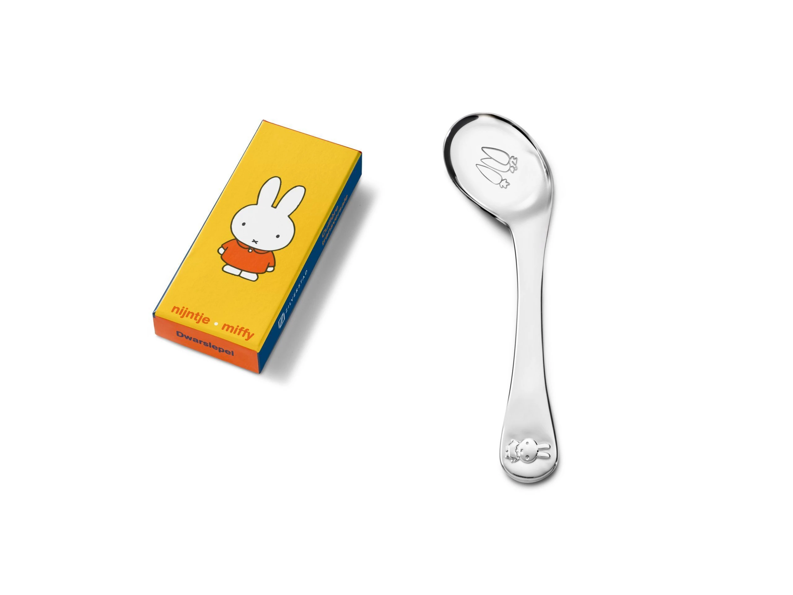 ZILVERSTAD Крива бебешка лъжица “Зайче“