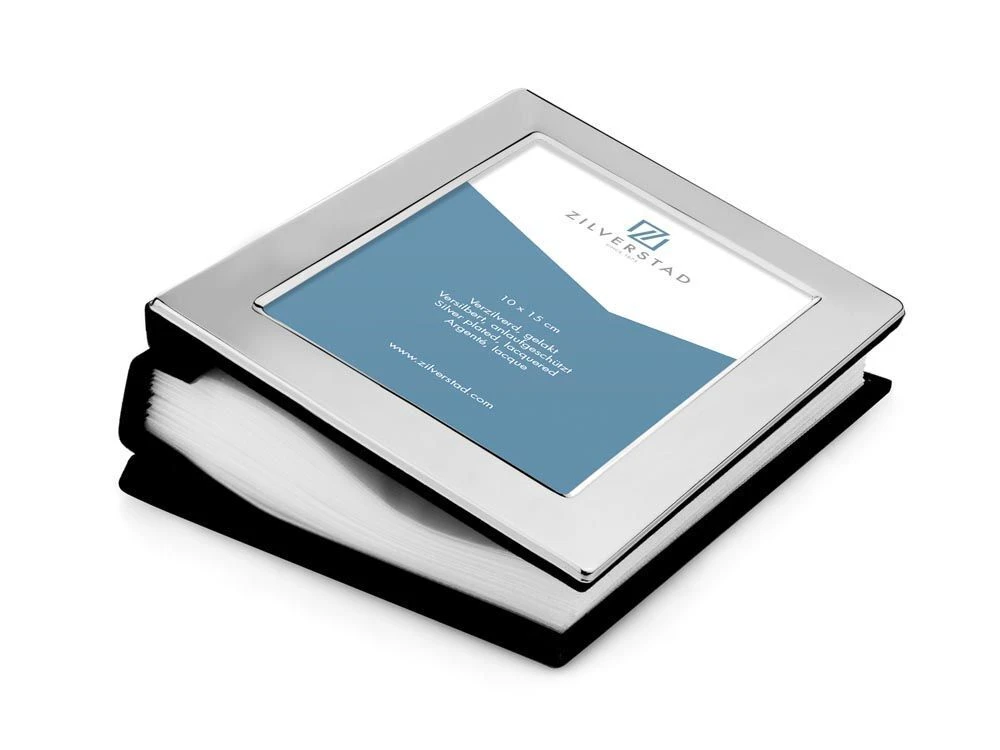 ZILVERSTAD Фотоалбум със сребърно покритие за 100 снимки