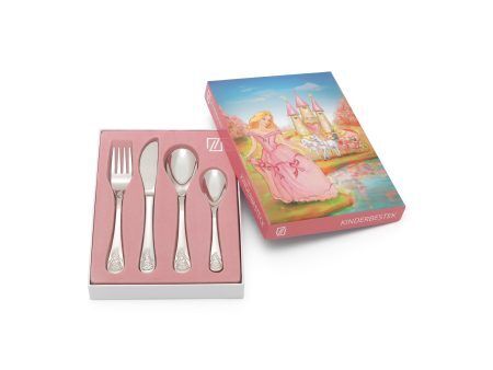 ZILVERSTAD Комплект детски прибори за хранене “Принцеса“ - 4 части