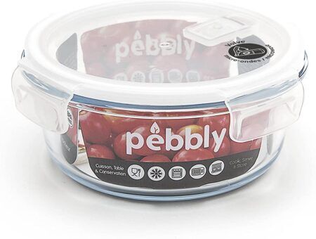PEBBLY Кръгла стъклена кутия за храна - 950 мл.