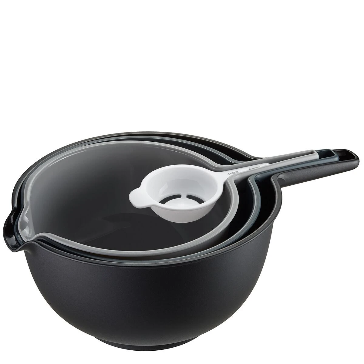 GEFU Комплект от 4 части – 2бр купи, гевгир и сепаратор за яйца “PREPARO“