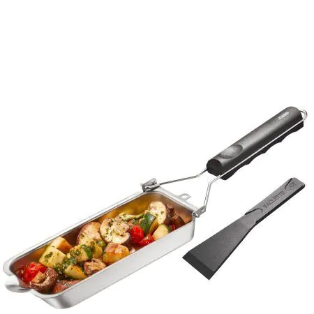 <p><strong>GEFU Тава с дръжка за барбекю “BBQ“<br />• Идеална за скариди, месо, зеленчуци и др<br />• С чучур за изливане<br />• Със сваляща се дръжка<br />• Подходяща за всяко барбекю (за затварящо се използвайте без дръжка)<br />• Не излагайте дръжката на пряка топлина<br />• В комплект с термоустойчива шпатула</strong><br />• <strong>Материал: </strong>висококачествена неръждаема стомана, пластмаса<strong><br /></strong>• <strong>Подходяща за съдомиялна машина<br /></strong>• <strong>Размер:</strong> 38 х 8,5 х 3,8 см (ДхШхВ)<br /><strong>Производител: GEFU / Германия</strong></p><br />Марка: GEFU - GERMANY <br />Модел: GEFU 89482<br />Доставка: 2-4 работни дни<br />Гаранция: 2 години