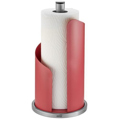 GEFU Стоманена стойка за кухненска ролка “CURVE“ - цвят малинено червен