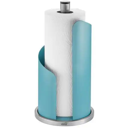 GEFU Стоманена стойка за кухненска ролка “CURVE“ - цвят лазурно синьо