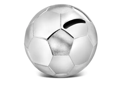 ZILVERSTAD Детска касичка  “Футболна топка“ - цвят сребро