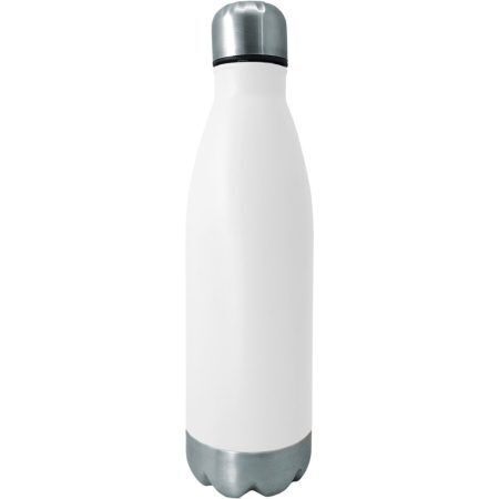 Nerthus Туристическа бутилка цвят бял/инокс - 750 мл.