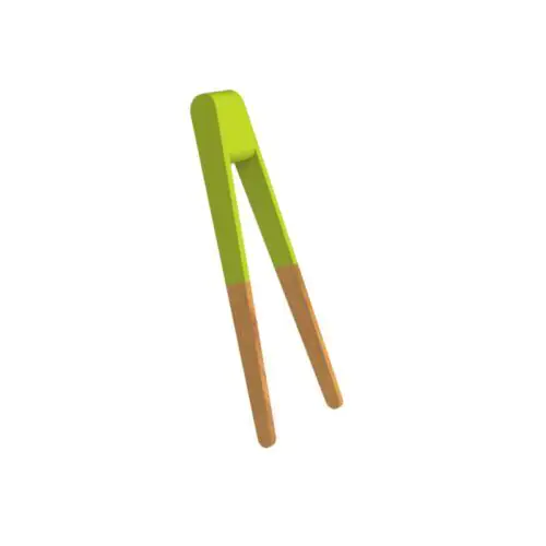 PEBBLY Бамбукова щипка за суши и хапки 15 см. - зелена