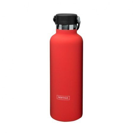 Nerthus Двустенна спортна бутилка с дръжка - цвят “КОРАЛ“ - 750 мл.