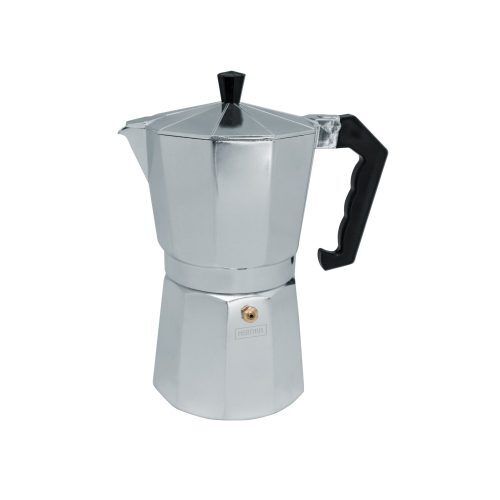 <p><strong>Nerthus Алуминиева индукционна кафеварка за 3 кафета</strong><br /><span>Размери: 15 х 8,5 х 15 см</span><br /><span>Вместимост: 0.135 л.</span><br /><span>Материал: Алуминий<br />Тегло: 0.325 кг<br /></span><span>Подходяща за: газови, електрически, стъклокерамични и индукционни котлони</span><br /><span>Производител:</span><strong> Vin Bouquet, Испания </strong></p><br />Марка: Vin Bouquet <br />Модел: VB FIH 833<br />Доставка: 2-4 работни дни<br />Гаранция: 2 години