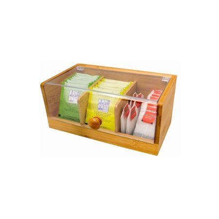 Nerthus Бамбукова кутия за съхранение на чай - малка