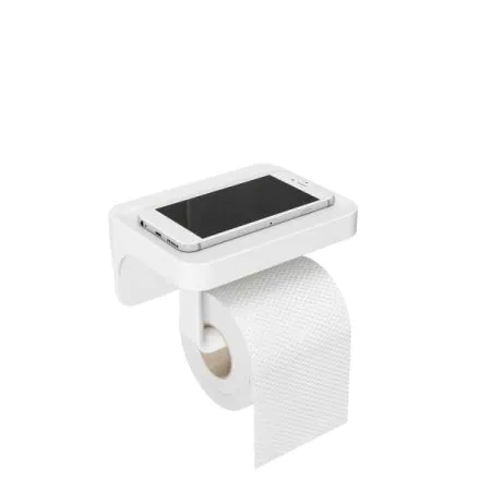 UMBRA Стойка за тоалетна хартия с рафт за аксесоари “FLEX SURE-LOCK“ - бял цвят