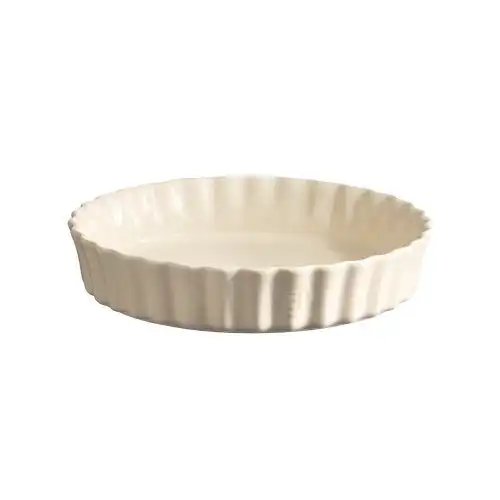 EMILE HENRY Керамична форма за тарт Ø 28 см "DEEP FLAN DISH"- цвят екрю