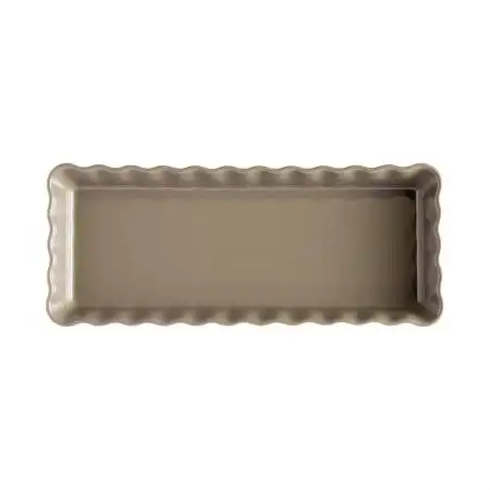 <p><strong>EMILE HENRY Керамична плитка провоъгълна форма за тарт "SLIM RECTANGULAR TART DISH" </strong><br />• <strong>Ръчно изработена от 100% естествени материали<br />• Устойчива на температури: </strong>- 20º С до + 270º С<strong><br />• Равномерно разпределение на топлината<br />• Задържа топлината на ястието по-дълго от обикновените съдове<br />• Висока устойчивост на надраскване <br /></strong>• <strong>Материал:  <span style="color: #ff0000;">HR® Ceramic (High Resistance) <span style="color: #000000;">/ </span></span></strong><span style="color: #ff0000;"><span style="color: #000000;">Високо устойчива керамика</span></span><strong><span style="color: #ff0000;"><span style="color: #000000;"> / </span><br />• <span style="color: #000000;">Без съдържание на олово, кадмий и никел</span><br /><span style="color: #000000;">• Външен размер вкл.дръжките: </span></span></strong><span style="color: #ff0000;"><span style="color: #000000;">36,5 х 15 х 5 см</span></span><span style="color: #ff0000;"><br /><strong><span style="color: #000000;">• Вътрешен размер: </span></strong><span style="color: #000000;">34,5 х 13 х 4</span><span style="color: #000000;"> см<br /></span></span><span style="color: #ff0000;"><span style="color: #000000;">• <strong>Вместимост:</strong> 1,3 литра</span><br /><span style="color: #000000;"><strong>• Тегло: </strong>1,09 кг</span><br /><span style="color: #000000;">• <strong>Цвят: </strong>сиво <strong>-</strong>бежов</span><br /><span style="color: #000000;">• <strong>Подходяща за: </strong>фурна / микровълнова фурна / фризер / съдомиялна машина</span><br /><strong><span style="color: #000000;">Производител: EMILE HENRY / Франция</span></strong></span></p><br />Марка: Emile Henry <br />Модел: EH 6034-95<br />Доставка: 2-4 работни дни<br />Гаранция: 2 години