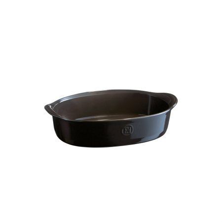 EMILE HENRY Керамична тава "SMALL OVAL OVEN DISH" - цвят черен