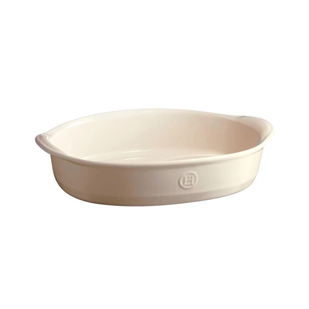 EMILE HENRY Керамична тава „OVAL OVEN DISH“ – 35х22,5 см – цвят екрю