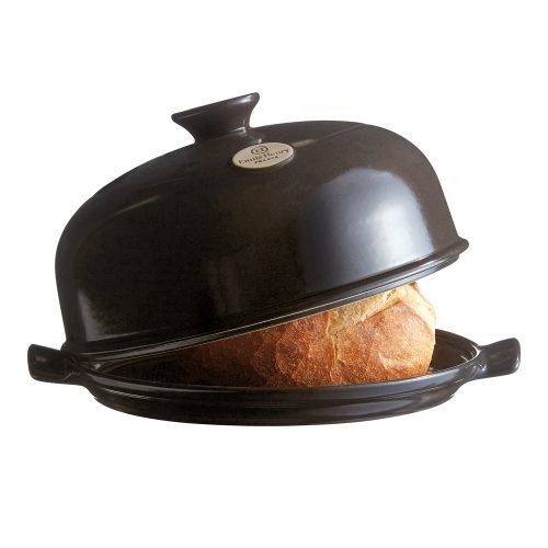 EMILE HENRY Керамична форма за печене на хляб „BAKER CLOCHE“ – цвят черен