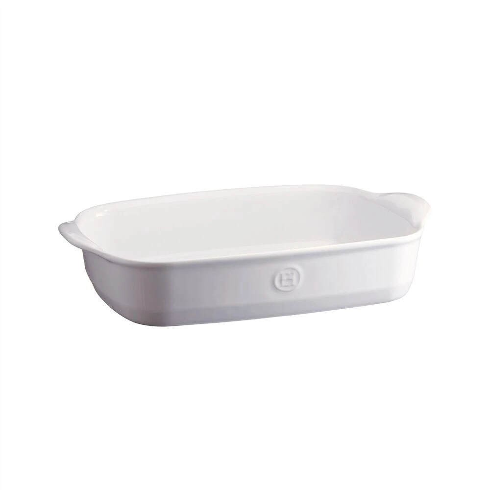 EMILE HENRY Керамична тава „RECTANGULAR OVEN DISH“- 36,5 х 23,5 см – цвят бял