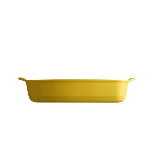 <p><span style="color: #000000;"><strong>EMILE HENRY Керамична провоъгълна тава за печене "RECTANGULAR OVEN DISH"</strong></span><br /><span style="color: #000000;">• <strong>Ръчно изработена от 100% естествени материали<br />• Устойчива на температури: </strong>- 20º С до + 270º С<strong><br />• Равномерно разпределение на топлината<br />• Задържа топлината на ястието по-дълго от обикновените съдове<br />• Висока устойчивост на надраскване <br /></strong>• </span><strong><span style="color: #000000;">Материал:</span>  <span style="color: #ff0000;">HR® Ceramic (High Resistance) <span style="color: #000000;">/</span></span></strong><span style="color: #ff0000;"><span style="color: #000000;"> Високо устойчива керамика</span></span><strong><span style="color: #ff0000;"><span style="color: #000000;"> / </span><br /><span style="color: #000000;">• Без съдържание на олово, кадмий и никел</span><br /><span style="color: #000000;">• Външен размер вкл.дръжките: </span></span></strong><span style="color: #ff0000;"><span style="color: #000000;">36,5 х 23,5 х 7,5 см</span></span><span style="color: #ff0000;"><br /><strong><span style="color: #000000;">• Вътрешен размер: </span></strong><span style="color: #000000;">30 х 22 х 6 см<br /></span></span><span style="color: #ff0000;"><span style="color: #000000;">• <strong>Вместимост:</strong> 2,7 литра</span><br /><span style="color: #000000;"><strong>• Тегло: </strong>1,8 кг</span><br /><span style="color: #000000;">• <strong>Цвят: </strong>жълг</span><br /><span style="color: #000000;">• <strong>Подходяща за: </strong>фурна / микровълнова фурна / фризер / съдомиялна машина</span><br /><strong><span style="color: #000000;">Производител: EMILE HENRY / Франция</span></strong></span></p><br />Марка: Emile Henry <br />Модел: EH 9652-90<br />Доставка: 2-4 работни дни<br />Гаранция: 2 години