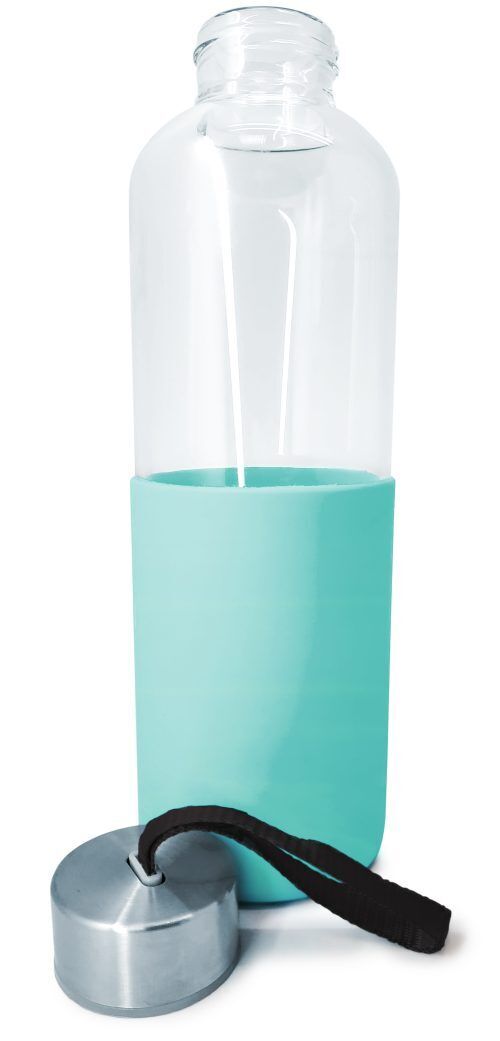<br /><hr><br /><p><strong>Стъклена бутилка със силиконов протектор - 600 мл. - зелена</strong></p>
<p>Размери на опаковката: 27 см/7 см/7 см.<br />Тегло: 0,320 кг.<br />Материал: Темперирано стъкло, силикон, стомана<br />Капацитет: 0.600 л.<br />Цвят: зелен<br />Производител: <strong>Vin Bouquet, Испания</strong><br /><br /></p><br />Марка: Vin Bouquet <br />Модел: VB FIH 402<br />Доставка: 2-4 работни дни<br />Гаранция: 2 години