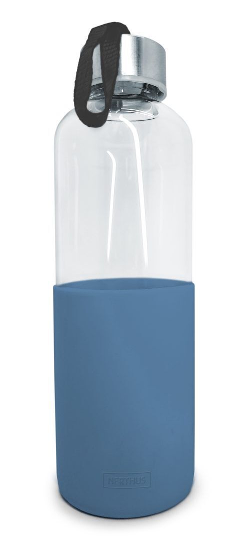 <br /><hr><br /><p><span style="font-size: small;"><strong>Стъклена бутилка за вода със силиконов протектор - 600 мл. - синя</strong></span></p>
<p><span>Размери на опаковката: 27 см/7 см/7 см.</span><br /><span>Тегло: 0,320 кг.</span><br /><span>Материал: Темперирано стъкло, силикон, стомана</span><br /><span>Капацитет: 0.600 л.</span><br /><span>Цвят: син</span><br /><span>Производител: </span><strong>Vin Bouquet, Испания</strong><br /><br /></p><br />Марка: Vin Bouquet <br />Модел: VB FIH 404<br />Доставка: 2-4 работни дни<br />Гаранция: 2 години
