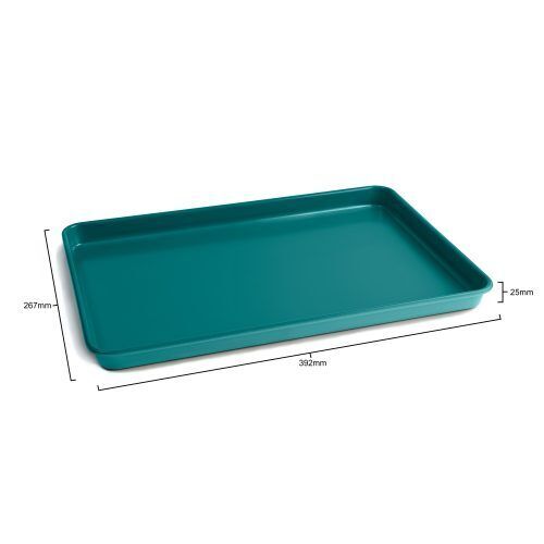 <p><span style="font-size: medium;"><strong>JAMIE OLIVER Плоча за печене <br /></strong></span><strong>• Двуслойно безвредно незалепващо покритие <em>QUANTUM II</em><br />• <span style="color: #ff0000;">Без съдържание на PFOA<br /><span style="color: #000000;">• Мултифункционална - мoже да се използва за печене, гриловане, сладки, торти и др.<br />• Заоблени ръбове за добавена здравина и устойчивост, без oгъване<br />• Изработена от неръждаема стомана<br /></span></span></strong>• <strong>За температури до 240° С<br /></strong>• <strong>Размери:</strong> 39,2 х 26,7 х 2,5 см<br />• <strong>Тегло: </strong>1,041 кг<br />• <strong>Цвят:</strong> атлантическо зелено<br />• <span style="color: #ff0000;"><strong><span style="color: #000000;">Подходяща за съдомиялна машина</span></strong><br /></span><strong style="color: #ff0000;"><span style="color: #000000;">Производител: DKB Housеhold / Великобритания</span></strong></p><br />Марка: JAMIE OLIVER <br />Модел: JB 1410<br />Доставка: 2-4 работни дни<br />Гаранция: 2 години