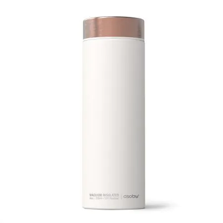ASOBU Двустенна термо бутилка с вакуумна изолация “LE BATON“ - 500 мл - цвят бял/мед