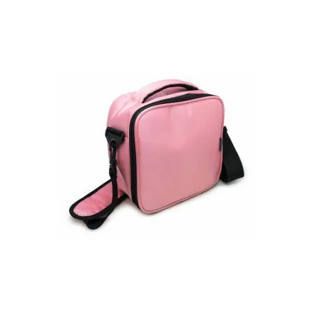 Nerthus Термоизолираща чанта за храна с два джоба - розов цвят