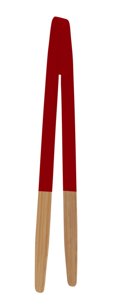 PEBBLY Бамбукова щипка 24 см - червена