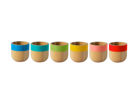 PEBBLY Бамбукова поставка за яйца - различни цветове