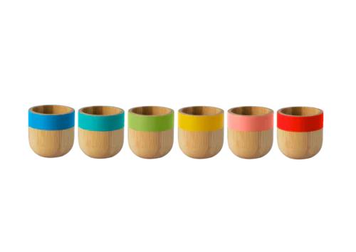 PEBBLY Бамбукова поставка за яйца - различни цветове