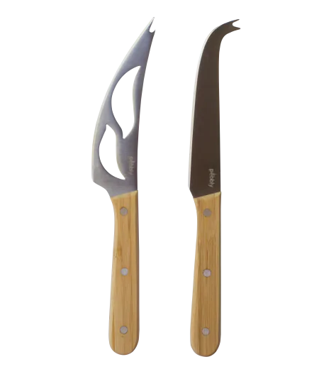 PEBBLY Комплект ножове за сирена - 2 части