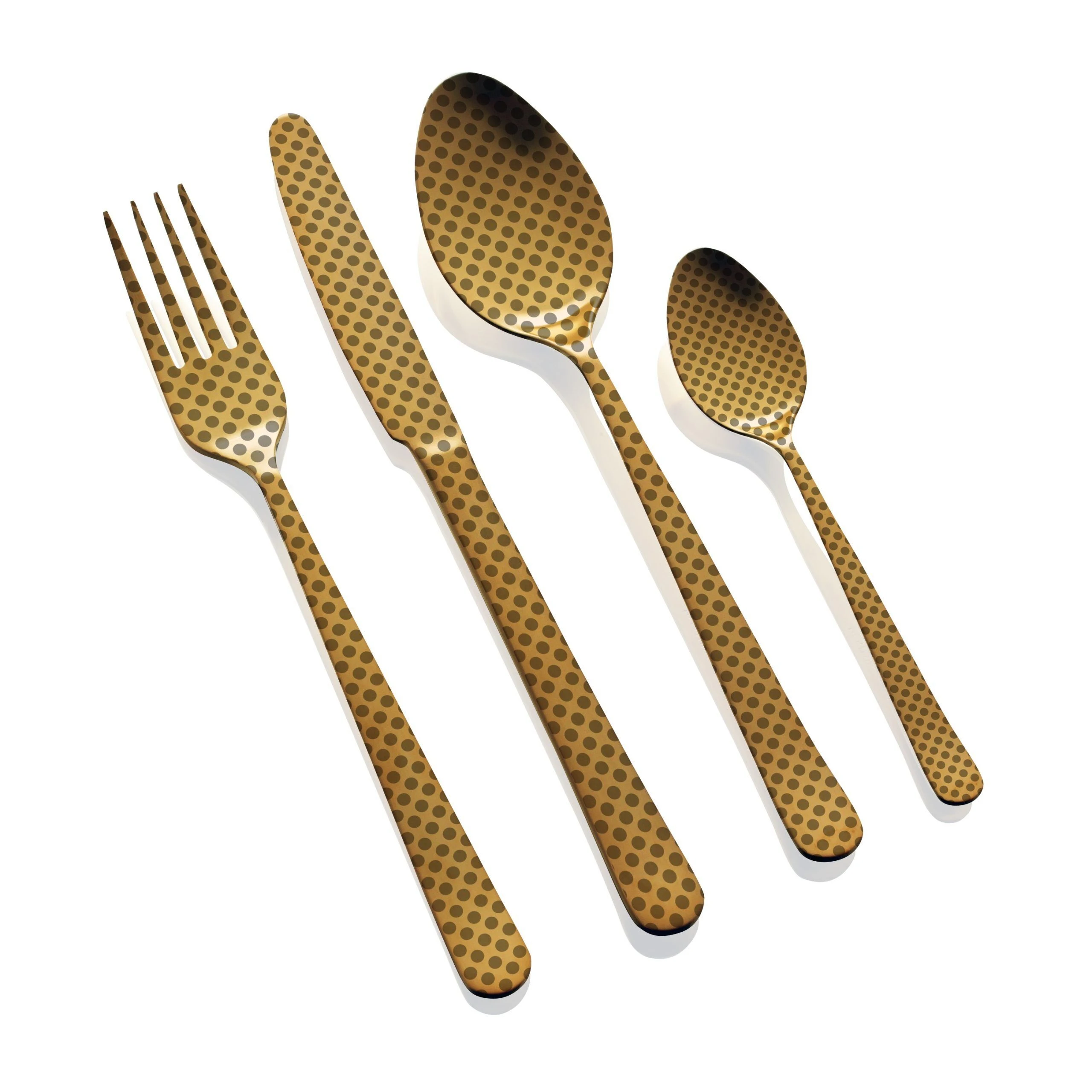 HERDMAR Комплект прибори за хранене “OSLO № 11″ – 36 части – позлатени, гравирани