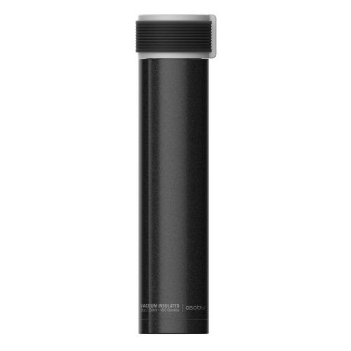 ASOBU  Двустенна термо бутилка “SKINNY MINI“ - 230 мл - цвят черен
