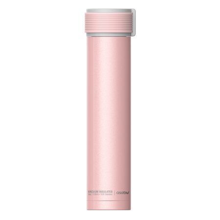 ASOBU  Двустенна термо бутилка “SKINNY MINI“ - 230 мл - цвят розов