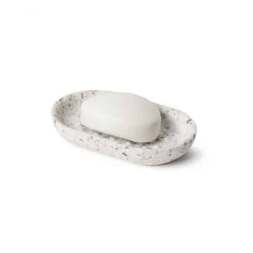 UMBRA Овална сапунерка “JUNIP“ - цвят сив/бял
