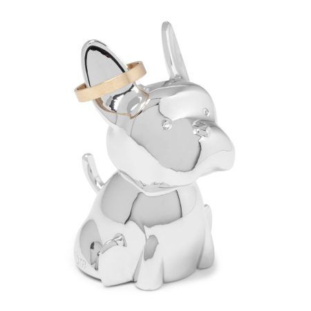 UMBRA Поставка за пръстени “ZOOLA FRENCHIE“ - куче - цвят хром