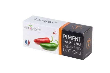 <p><strong>VERITABLE Lingot® Jalapeno hot chili - Люти чушки Халапеньо</strong><br /><strong>• Покълване: </strong>2 седмица<br /><strong>• Първа реколта: </strong>4-8 седмица<br /><strong>• Реколта: </strong>4-5 мес. <br /><strong>• Органични семена</strong><br /><strong>• 100 % биоразградим</strong><br /><strong>• 100 % компостируем</strong><br /><strong><strong>• Състав: 70% кокосов торф; 30% торф; тор; семена;<br /></strong><strong>• НЕ СЪДЪРЖА ПЕСТИЦИДИ!<br /></strong>• НЕ СЪДЪРЖА ГМО!<br /></span>За употреба с домашни градини VERITABLE®</strong><br /><strong>Производител: VERITABLE® / Франция</strong><br /><strong>Инструкции за отглеждане:</strong> ( <span style="color: #ff0000;">Виж. ПРИКАЧЕНИ ФАЙЛОВЕ </span>)</p><br />Марка: VERITABLE <br />Модел: VLIN-L5-Pim04E<br />Доставка: 2-4 работни дни<br />Гаранция: 2 години