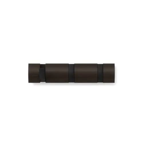UMBRA Закачалка за стена с 3 бр. закачалки “FLIP“ - цвят черен/орех