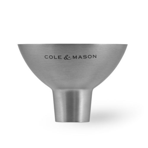 <p><span style="font-size: small;"><strong>COLE&MASON Стоманена фуния за пълнене</strong></span></p>
<p><strong>• Диаметър:</strong><span> 5 см.<br /></span><strong>• Височина:</strong><span> 4.7 см.</span><br /><span>• </span><strong>Материал:</strong><span> стомана</span><br /><span>• </span><strong>Цвят:</strong><span> инокс</span><br /><span><strong>Производител: Cole&Mason / Англия</strong></span><br /><br /></p><br />Марка: COLE & MASON <br />Модел: Cole & Mason H 611928CS<br />Доставка: 2-4 работни дни<br />Гаранция: 2 години