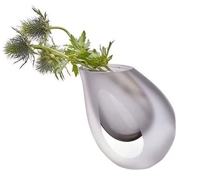 PHILIPPI Ваза “OCCHIO“ - цвят опушено сиво