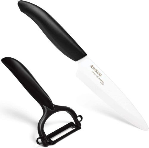 KYOCERA Комплект керамичен нож серия "GEN" и белачка - цвят черен