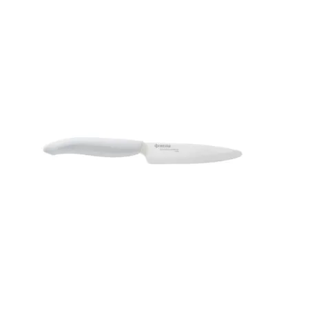 <p><strong><span style="font-size: small;">KYOCERA Керамичен нож серия GEN</span><br />• Бяло острие и бяла дръжка<br /></strong><strong>• Дължина на острието: </strong>11 см<br /><strong>• Материал острие:</strong> циркониева керамика<br /><strong>• Материал дръжка:</strong> пластмаса<br /><strong>• Изключително остър</strong><br /><strong>• Ергономична дръжка</strong><br /><strong>• Подходящ за рязане на плодове, зеленчуци, месо без кости<br />• Не използвайте за рязане на твърди или замразени храни</strong><br /><strong>• Подходящ за съдомиялна машина</strong><br /><strong>Производител: KYOCERA / Япония</strong></p><br />Марка: KYOCERA <br />Модел: Kyocera FK-110 WH-WH<br />Доставка: 2-4 работни дни<br />Гаранция: 2 години
