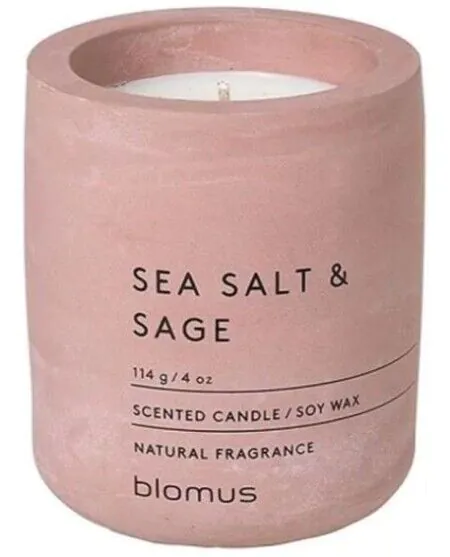 BLOMUS Ароматна свещ FRAGA размер S - цвят Withered Rose - аромат Sea Salt & Sage