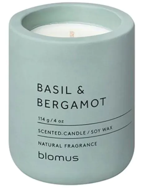 BLOMUS Ароматна свещ FRAGA размер S - цвят Pine Gray - аромат Basil & Bergamot
