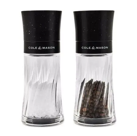 COLE & MASON Комплект мелнички за сол и пипер “WARWICK“ - цвят черен